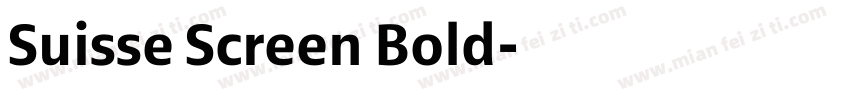 Suisse Screen Bold字体转换